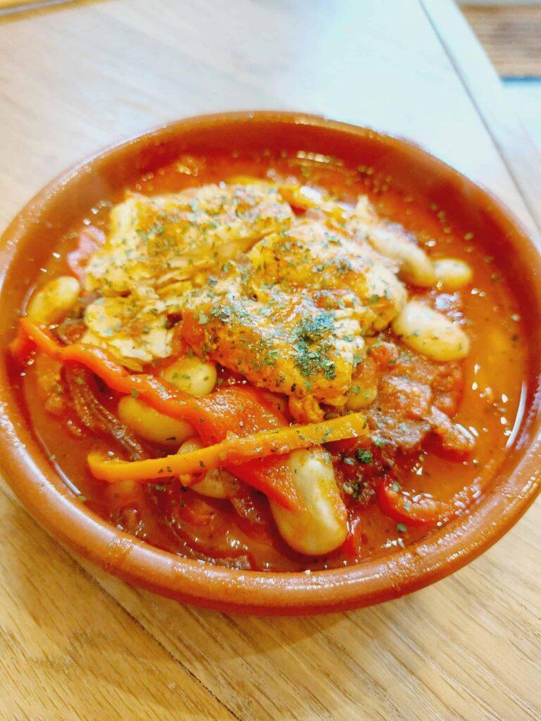 Spanish baked Cod with Smokey pepper sauce